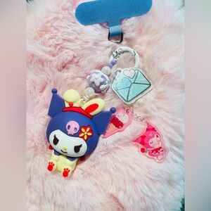 Buy 3 get 1 free💛💖💜Cute Kuromi Keychain